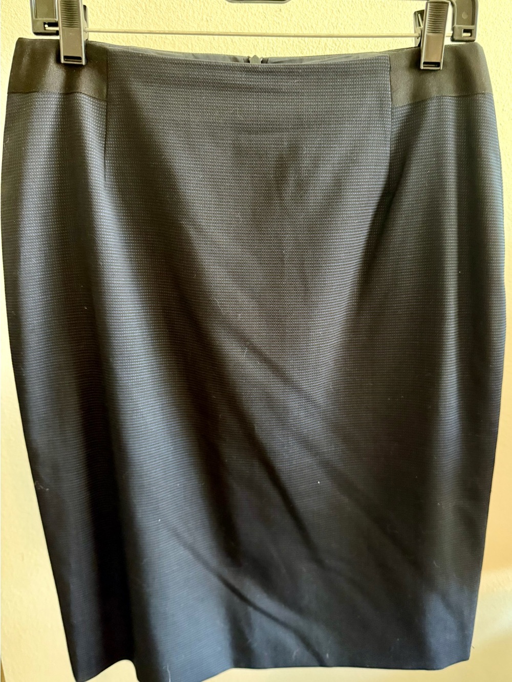 Classic Black and Navy Pencil Skirt